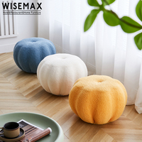 WISEMAX FURNITURE Mobilier de salon moderne : Canapés, Pouf d'angle, Petit pouf rond, Pouf chaise citrouille en tissu