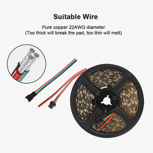 DC12V WS2811 Adressierbares <span class=keywords><strong>RGB</strong></span>-<span class=keywords><strong>LED</strong></span>-<span class=keywords><strong>Pixel</strong></span> band 5050 <span class=keywords><strong>RGB</strong></span> Traum farbe <span class=keywords><strong>Pixel</strong></span> Magic Full Digital <span class=keywords><strong>Led</strong></span> Strip Light - Product Image 4
