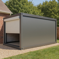 Maison conteneur modulaire préfabriquée pliable et extensible en acier, personnalisable pour appartement, abri de voiture, garage, entrepôt, atelier