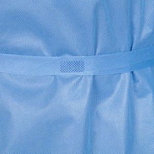 ชุดคลุมศัลยกรรมทางการแพทย์แบบใช้ครั้งเดียว น้ำหนักเบา ปลอดเชื้อ ระดับ CE 2/3 SMS 45 กรัม ได้รับการรับรอง UKCA สีฟ้า - Product Image 6