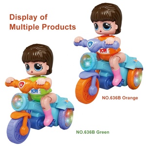 Jouet électronique personnalisé modèle électronique <span class=keywords><strong>de</strong></span> tricycle dessin animé <span class=keywords><strong>pieds</strong></span> sur tricycle voiture jouet avec musique lumières jouet jeu amusant voiture à retirer - Product Image 6