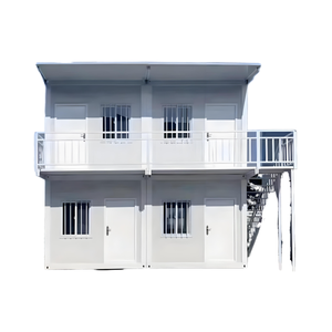 Casa Contenedor Móvil de Dos Pisos, Material de Panel Sándwich de Acero para Construcción en Exteriores, Hotel de Diseño Moderno, Instalación Rápida - Product Image 2