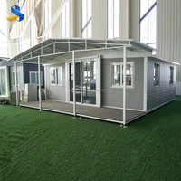 Villa de luxe à deux étages, duplex, maison conteneur de 40 pieds, extensible, préfabriquée, moderne, avec un design intérieur entièrement meublé