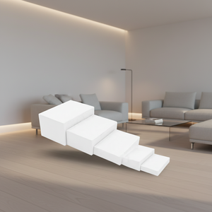 ชุดกล่องอะคริลิคใสทรงสี่เหลี่ยมผืนผ้าสีครีมขาว 5 ชิ้น MeiJie สำหรับเก็บลูกกอล์ฟและของสะสม ติดผนังได้ - Product Image 5