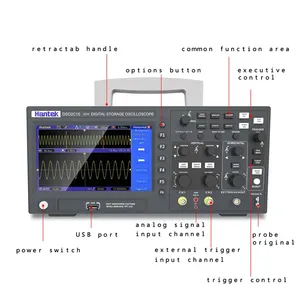 Osciloscopio Digital de Almacenamiento Hantek DSO2D15, 2 Canales, 150Mhz, Frecuencia de Muestreo de 1GSa/s, Portátil, USB, Personalizable - Product Image 4