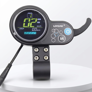 Pièces de trottinette électrique de haute qualité : Écran LCD Liviae, Compteur de vitesse, Contrôleur, Accélérateur à poussoir 6 broches - Product Image 1