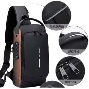 Nuevo Diseño de Bolso Bandolera Deportivo para Exteriores, Bolso de Pecho Impermeable a la Moda con USB, Bolso Cruzado para Hombre - Product Image 3