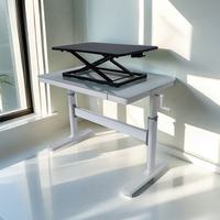 Bureaux d'ordinateur debout à hauteur réglable OEM ODM sur table Table d'étude en MDF