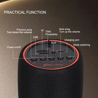 SING-E ZQS202X Mini Speaker Wireless Portabel untuk Audio Bt, Komputer, Ponsel, Panggung, Luar Ruangan, Subwoofer Volume Besar