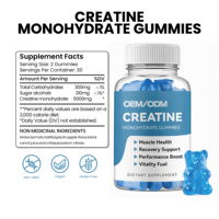 Complément pré-entraînement OEM, créatine monohydrate, gommes énergétiques à la créatine, gommes pour la croissance musculaire, 5000 mg