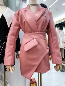 2022 abiti invernali eleganti in tinta unita di alta qualità set a maniche lunghe abbigliamento donna abiti <span class=keywords><strong>vestito</strong></span> - Product Image 3