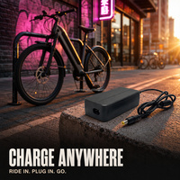 Chargeur rapide Joyun pour vélo électrique 42V 2A, adaptateur de batterie au lithium avec DC5521 pour vélo électrique et trottinette, vente en gros