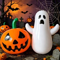 Ballons gonflables réutilisables en PVC en forme de citrouille et de fantôme pour décorations de fête d'Halloween en gros