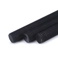 Black Threaded Rod Grade 8.8 DIN975 Full Thread Carbon Steel M6-M30 High Tensile for Construction Yunnan Wholesale Supply
