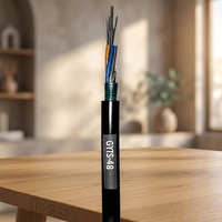 Cable de Fibra Óptica Blindado para Exteriores GYTS de 48 Núcleos, Monomodo G.652D, Certificación CE/ROHS/ISO9001 para FTTx/Acceso a Datos