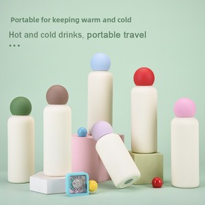 2026 New 316 Stainless Steel <strong>Mug</strong> 500Ml Vacuum Hot/Cold Drinkware Creative <strong>Cute</strong> Ball Cover Children Outdoor Portable Custom - Product Image 2