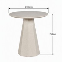 Table à manger extensible de luxe moderne de qualité supérieure, finition micro-ciment, écologique, blanche, OEM, étiquette privée disponible, durable