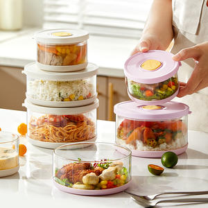 Boîte à lunch portable en verre borosilicaté pour la préparation de <span class=keywords><strong>repas</strong></span>, récipients hermétiques pour la cuisine - Product Image 5