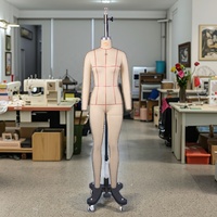 Maniquí Femenino de Cuerpo Completo sin Cabeza Junmei, de Fibra de Vidrio Blanca, en Pose de Pie, para Sastre, Forma de Vestido para Mujer, Cubierto con Lona, de Alta Gama