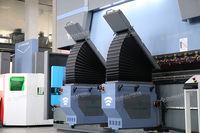 Presse plieuse CNC DP-ES Genius 300 tonnes 4000 mm à structure robuste et faible bruit, 8+1 axes, commande DELEM DA69T