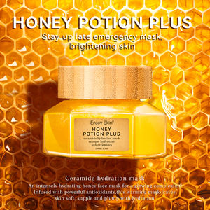 Masker tidur wajah Plus Potion madu kulit, 3.3 ons masker wajah melembapkan alami - Product Image 5