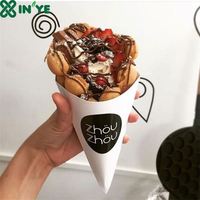 Boîte à gaufres en papier personnalisé, Freis français/tasse à frites/boîte à bulles