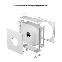 Support de châssis en métal Mini boîtier en alliage d'aluminium Mini M4 Support de boîtier pour Mac Mini M4