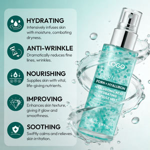 Cápsulas de Ácido Hialurónico, Colágeno, Serum Facial Iluminador, Bruma Facial Efecto Piel de Cristal, Serum con PDRN y ADN de Salmón - Product Image 4