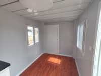 Conteneur d'expédition pliable en acier modulaire préfabriqué de 40 pieds, villa/bureau moderne à deux chambres en conteneur