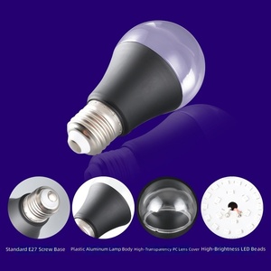 หลอดไฟสีม่วง YONGZE A19 E26 85-265V 10W สำหรับตกแต่งบ้านผีสิงในวันฮาโลวีน สร้างบรรยากาศ หลอดฟลูออเรสเซนต์ - Product Image 3