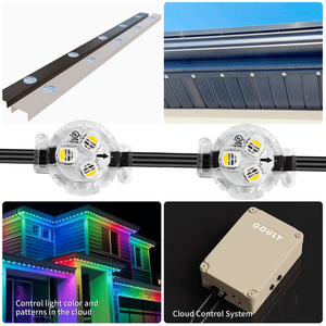 Guirlande lumineuse de Noël à LED personnalisée gouly, 12v 24v Ucs2904, contrôle par téléphone, LED réglable pour Noël - Product Image 6