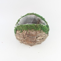 Pot de fleurs manuel en rotin, style européen populaire, pour décoration intérieure, balcon, sol, idéal pour plantes succulentes, cactus, herbes et bonsaïs