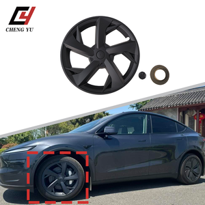 Cache-roues 19 pouces très demandés pour Tesla Model Y Juniper 2025+ – Installation facile, aspect carbone noir brillant, kit de remplacement de carrosserie - Product Image 4