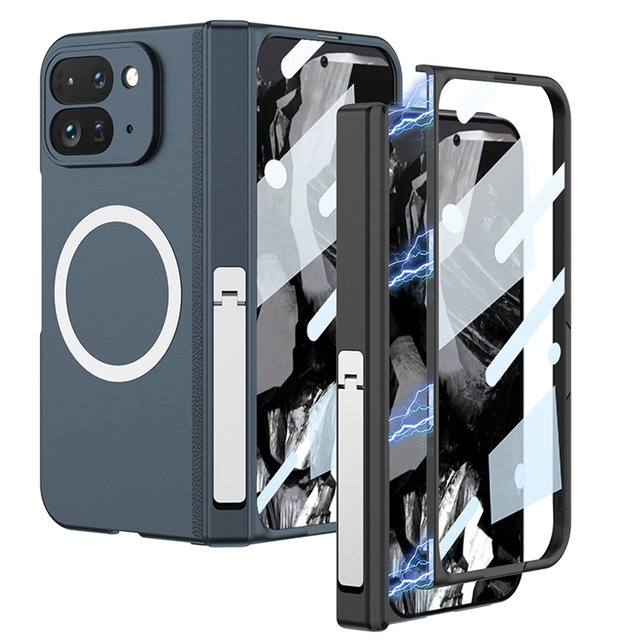 GKK Magnet Shockproof Hard PC Protective Kickstand Holder Phone Case for Google Pixel 9 Pro Fold 5G
