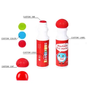 可洗油漆标记儿童diy工艺油漆圆点标记艺术用品海绵涂抹瓶涂鸦标记绘画玩具 - Product Image 1