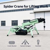 Mini-grue araignée sur chenilles de 2 tonnes pour les entreprises de location et les entrepreneurs, idéale pour les opérations de levage dans les espaces restreints