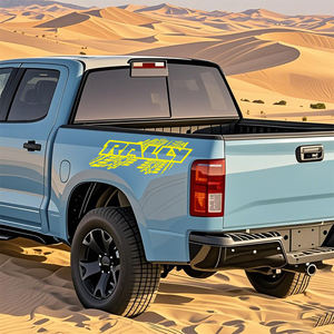 สติกเกอร์ติดกระจกหลังรถบรรทุก2ชิ้นกันรอยขีดข่วนกันน้ำไวนิลแรลลี่สติกเกอร์ตกแต่งรถยนต์บุคลิก - Product Image 3