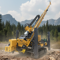 Foreuse hydraulique rotative sur chenilles diesel pour forage géotechnique et minier, vente en gros