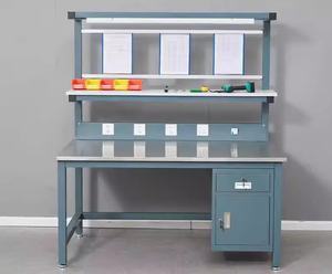 Çekmeceli yüksek kaliteli üretim garaj Esd çalışma masası modüler lehimleme tezgahı - Product Image 4