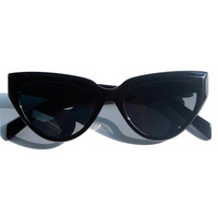 Finione haute couture pc noir oeil de chat lunettes de soleil lunettes de soleil luxe oeil de chat rétro mode classe lunettes de soleil pour femmes