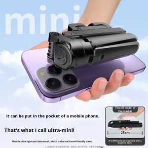 Mới Ultra-<span class=keywords><strong>Mini</strong></span> Điện Thoại Di Động Máy Ảnh Ổn Định Du Lịch Xách Tay Hợp Kim Nhôm Bốn Chân Đứng Cho Chụp - Product Image 2