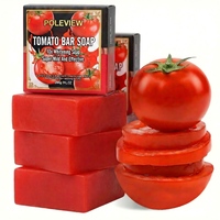 Savon éclaircissant à la tomate pour peaux ternes, en gros, OEM ODM, avec marque privée