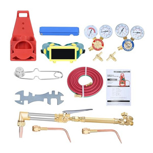 Kit de torche de soudage rouge de service moyen pour le soudage au gaz, avec caractéristiques de sécurité, sans réservoirs, en laiton, type torche de découpe, diverses torches de soudage - Product Image 5