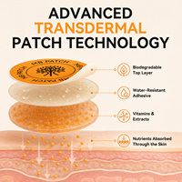 Acentiallabs – 30 Patchs Boosters de Métabolisme avec Extraits d'Orange et de Thé Vert pour une Sensation de Calme et de Concentration