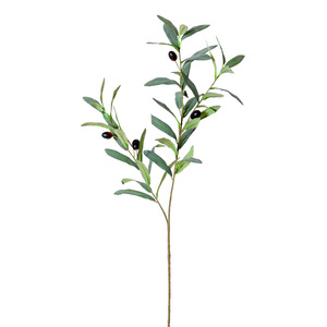 Branche d'olivier artificielle Flower Delight 88 mm en plastique et soie pour décoration de mariage et accessoires de maison - Product Image 5