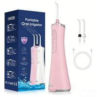 Irrigador Bucal Inalámbrico Portátil de Plástico, Resistente al Agua IPX7, Bajo MOQ de 100 Piezas, Precio Directo de Fábrica, Envío Directo
