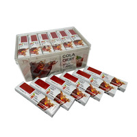 Bonbons en gros de forme carrée, saveur cola, halal, sucrés, acidulés et moelleux