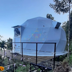 Dôme <span class=keywords><strong>en</strong></span> verre transparent de luxe pour glamping, serre, tente igloo extérieure, tente de glamping, tente géodésique à ossature <span class=keywords><strong>en</strong></span> acier à vendre - Product Image 4