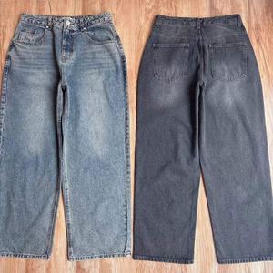 Fabricant de denim 2025 personnalise les jeans droits rétro délavés pour hommes - Denim de haute qualité - Product Image 3