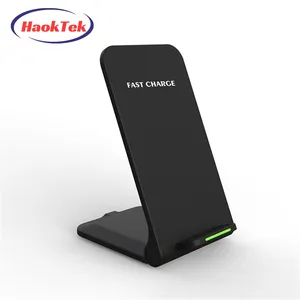 HAOKTEK Hot Selling 15W Wireless Charging Stand For iPhone Wireless Charger For Apple For Samsung Wireless Charger Stand